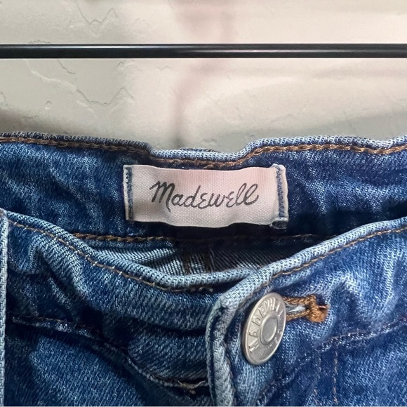 Madewell Jeans The High Rise Slim Boy Distressed Fray Hem Boyfriend Trend Casual - Picture 7 of 12